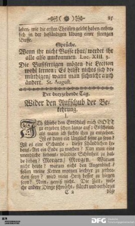 Der dreyzehende Tag.