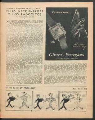 Elías Metchnikoff y los fagocitos : Héroes y mártires de la ciencia