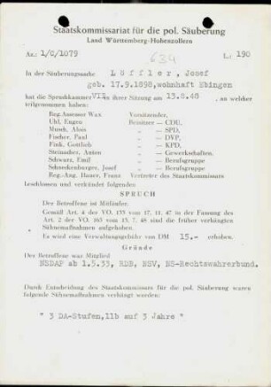 Löffler, Josef