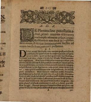 De Plenitudine Summae Potestatis, Dissertatio Iuris Publici
