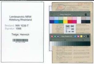 Entnazifizierung Heinrich Tietge , geb. 05.09.1919 (Telegrafenarbeiter)