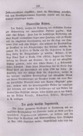 Maurerische Reform.