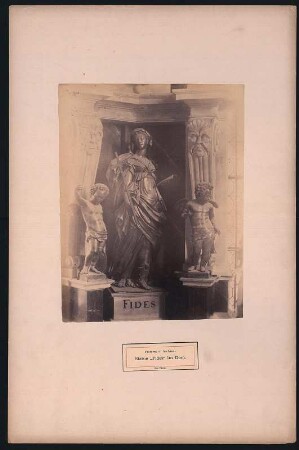 Freiberg, Dom. Fürstengruft (1585-1594, G. M. Nosseni). Standfigur Fides