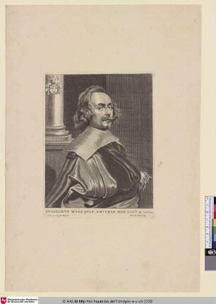 Guilielmus Marcquis [Porträt des Arztes Willem Marcquis; Willem Marquis; Portret van Willem Marquis]