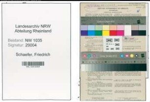 Entnazifizierung Friedrich Schaefer , geb. 01.03.1895 (Steiger)