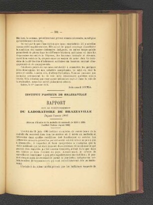 Rapport sur