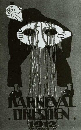 Plakat für den Karneval in Dresden 1912