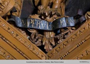 Putti als Allegorien der vier Elemente : Putto mit Fanfare und Granatapfel