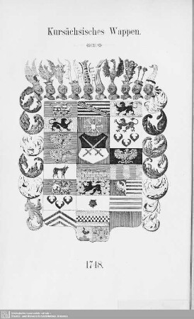 Kursächsisches Wappen. 1748