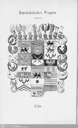Kursächsisches Wappen. 1748