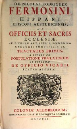 Opera Omnia canonica, civilia, et criminalia, 2