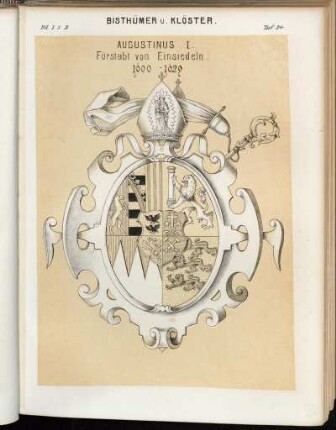 Taf. 24. Augustinus I. Fürstabt von Einsiedeln. 1600-1629.