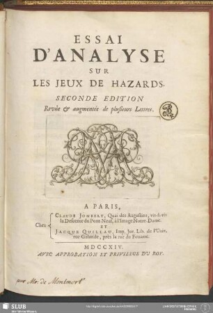 Essai D'Analyse Sur Les Jeux De Hazards