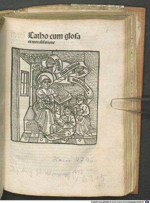 Catho cum glosa et moralisatione ; [mit Kommentar "Summi deus largitor praemii ..."]