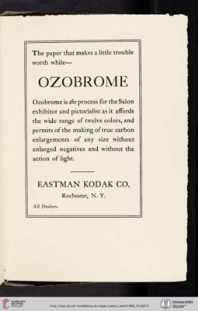 Eastman Kodak Co. [Ozobrome Paper]