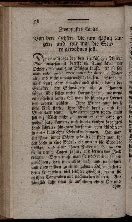 Zwanzigstes Capitel. [bis] Neun und zwanzigstes Capitel.