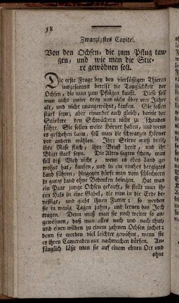Zwanzigstes Capitel. [bis] Neun und zwanzigstes Capitel.
