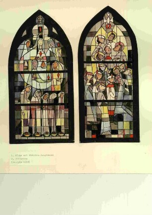 Entwürfe für zwei Glasfenster in einem Sakralbau in Dautphe