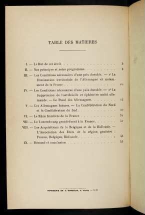Table Des Matieres