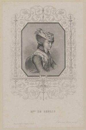 Bildnis der Stephanie Félicité de Genlis