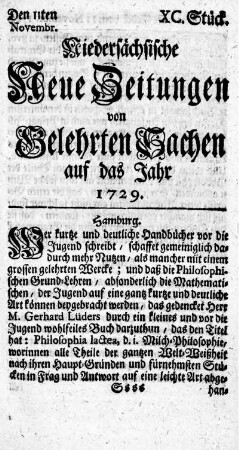 XC. Stück.