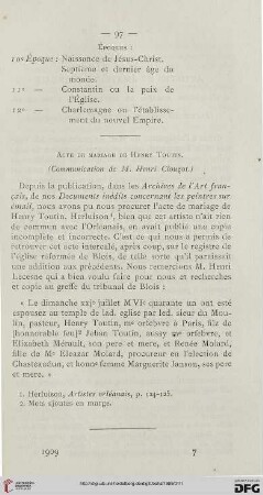 Acte de mariage de Henry Toutin