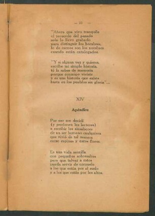 XIV Apéndice