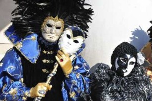Karneval in Venedig : Aufgenommen am Karnevaldienstag, dem 21. Februar 2012, am Markusplatz in Venedig