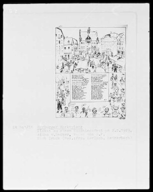 Plakat zu einem Faschingsfest am 2. Februar 1929