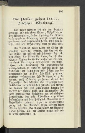 Die Pöller gehen los ... Juchhei: Kirchtag!