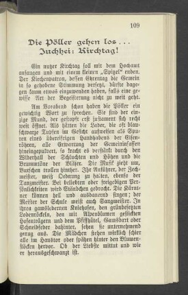 Die Pöller gehen los ... Juchhei: Kirchtag!