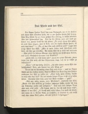 Das Pferd und der Esel