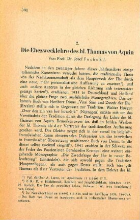 398-426 Die Ehezwecklehre des Hl. Thomas von Aquin