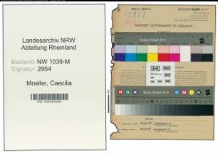 Entnazifizierung Caecilia Moeller , geb. 09.02.1908 (Lehrerin)