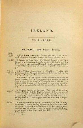 Calendar of the state papers relating to Ireland, of the reigns of Henry VIII., Edward VI., Mary, and Elisabeth : preserved in the Public Department of Her Majesty's Public Record Office, 5. 1592 - 1596