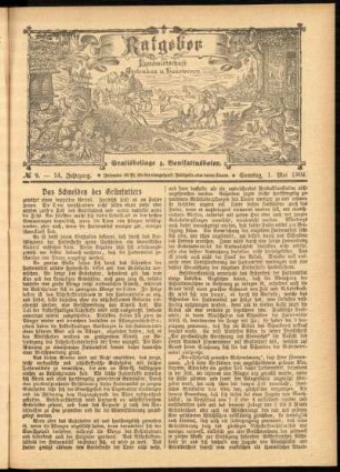 Ausgabe vom Sonntag, den 01. Mai 1904.