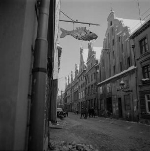 Stralsund. Blick entlang der Frankenstraße