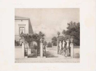 Garteneingang, Breslau: Perspektivische Ansicht (aus: Architektonisches Skizzenbuch, H. 34, 1858)