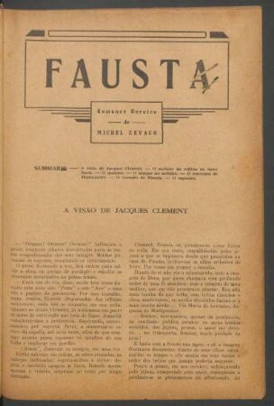 Fausta : Romance heróico