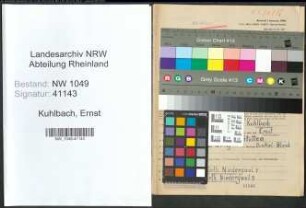 Entnazifizierung Ernst Kuhlbach , geb. 27.07.1899 (Haendler)