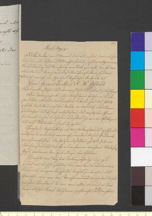 Brief von Quittschreiber, Christian an Goethe, Johann Wolfgang von