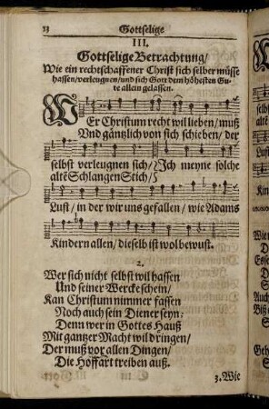 III. Gottselige Betrachtung/ Wie ein rechtschaffener Christ sich selber müsse hassen [...]