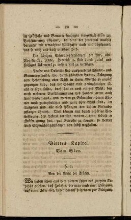 Viertes Kapitel. Vom Säen.