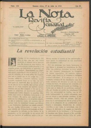La revolución estudiantil