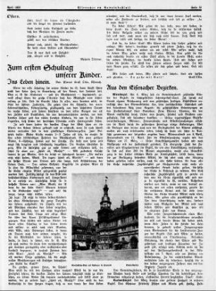 Zum ersten Schultag unserer Kinder. Ins Leben hinein / Ernst Otto
