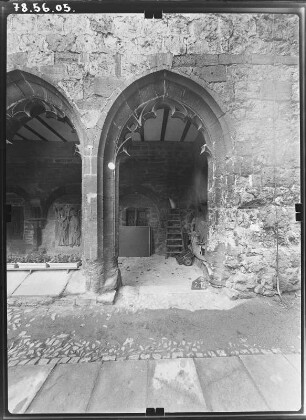 Nordhausen. Stadtpfarrkirche zum Heiligen Kreuz (sog. Dom, Baubeginn 1130). Kreuzgang