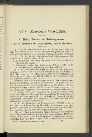 Teil V. Allgemeine Vorschriften.