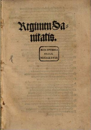 Regimen Sanitatis