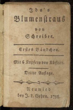 Bändchen 1: Ida's Blumenstraus. Erstes Bändchen