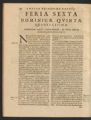 Feria Sexta Dominicae Quintae Quadragesimae.